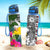 Tokelau Custom Personalised Hydro Tracking Bottle White - Turtle Plumeria Banana Leaf - Polynesian Pride