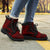 Nauru Leather Boots - Polynesian Red Chief Version - Polynesian Pride