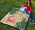 Hawaii Kanaka Maoli Polynesian Flowers Turtle Premium Quilt - Polynesian Pride