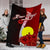 Palau Polynesian Custom Personalised Premium Blanket - Coat Of Arm With Hibiscus - Polynesian Pride