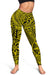 Polynesian Hawaiian Style Tribal Tattoo Yellow Hawaii Women's Leggings AH - Polynesian Pride