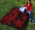 Samoa Premium Quilt - Red Tentacle Turtle - Polynesian Pride