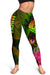 Tahiti Polynesian Women's Leggings - Hibiscus and Banana Leaves - Polynesian Pride