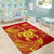 Hawaii Polynesian Personalised Area Rug - Vintage Polynesian Turtle (Red) - Polynesian Pride