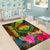 Federated States of Micronesia Polynesian Personalised Area Rug - Hibiscus and Banana Leaves - Polynesian Pride