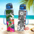 Fiji Custom Personalised Hydro Tracking Bottle White - Turtle Plumeria Banana Leaf Crest - Polynesian Pride