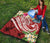 Papua New Guinea Polynesian Premium Quilt - Summer Plumeria (Red) - Polynesian Pride