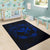 Hawaii Kanaka Turtle Hibiscus Polynesian Rug - Anthea Style Blue - Polynesian Pride