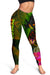 Kosrae Polynesian Women's Leggings - Hibiscus and Banana Leaves - Polynesian Pride