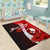 Yap Micronesia Custom Personalised Area Rug - Coat Of Arm With Hibiscus - Polynesian Pride