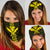 Hawaii Kanaka Map Kakau Bandana 3 - Pack - Yellow One Size Yellow - Polynesian Pride