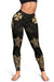 Wallis and Futuna Women's Leggings - Gold Tentacle Turtle - Polynesian Pride