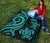 Vanuatu Premium Quilt - Turquoise Tentacle Turtle - Polynesian Pride