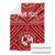 Tonga Personalised Premium Blanket - Tonga Seal With Polynesian Tattoo Style (Red) - Polynesian Pride