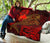 Papua New Guinea Premium Quilt - Red Shark Polynesian Tattoo - Polynesian Pride