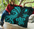 Yap Micronesian Premium Quilt - Turquoise Tentacle Turtle - Polynesian Pride