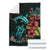 Polynesian Premium Blanket Turtle And Shark - Hibiscus Turquoise - Polynesian Pride