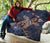 Hawaii Kakau Polynesian Turtle Map Premium Quilt - Indigo - Polynesian Pride