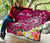 Samoa Custom Personalised Premium Quilt - Turtle Plumeria (Pink) - Polynesian Pride