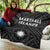 Marshall Premium Quilt - Marshall Seal With Polynesian Tattoo Style ( Black) - Polynesian Pride