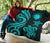 Northern Mariana Islands Premium Quilt - Turquoise Tentacle Turtle - Polynesian Pride