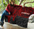 Kosrae Premium Quilt - Kosrae Seal In Heartbeat Patterns Style (Red) - Polynesian Pride