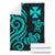 Wallis and Futuna Premium Blanket - Turquoise Tentacle Turtle - Polynesian Pride