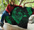 Hawaii Hibiscus Banzai Surfing Premium Quilt Green - Polynesian Pride