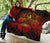 American Samoa Polynesian Premium Quilt - American Samoa Seal Turtle Manta Ray Red Style - Polynesian Pride