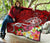 Tonga Premium Quilt - Turtle Plumeria (Red) - Polynesian Pride