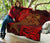 American Samoa Premium Quilt - Red Shark Polynesian Tattoo - Polynesian Pride