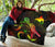 Papua New Guinea Polynesian Premium Quilt - Turtle With Blooming Hibiscus Reggae - Polynesian Pride