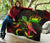 Samoa Polynesian Premium Quilt - Turtle With Blooming Hibiscus Reggae - Polynesian Pride