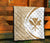 Hawaii Kanaka Polynesian White Premium Quilt - Circle Style - Polynesian Pride