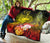 Custom Personalised Samoa Premium Quilt- Humpback Whale with Tropical Flowers (Yellow) - Polynesian Pride