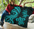 Vanuatu Premium Quilt - Turquoise Tentacle Turtle - Polynesian Pride