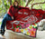 Tahiti Custom Personalised Premium Quilt - Turtle Plumeria (Red) - Polynesian Pride