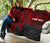 Samoa Personalised Premium Quilt - Samoa Seal With Polynesian Pattern In Heartbeat Style (Red) - Polynesian Pride