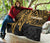 Tahiti Personalised Premium Quilt - Tahiti Seal In Heartbeat Patterns Style (Gold) - Polynesian Pride