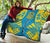 Tuvalu Premium Quilt - Tuvalu Coat Of Arms Polynesian Yellow Tattoo - Polynesian Pride