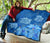 Hawaii Blue Hibiscus Turtle Polynesian Premium Quilt - Polynesian Pride