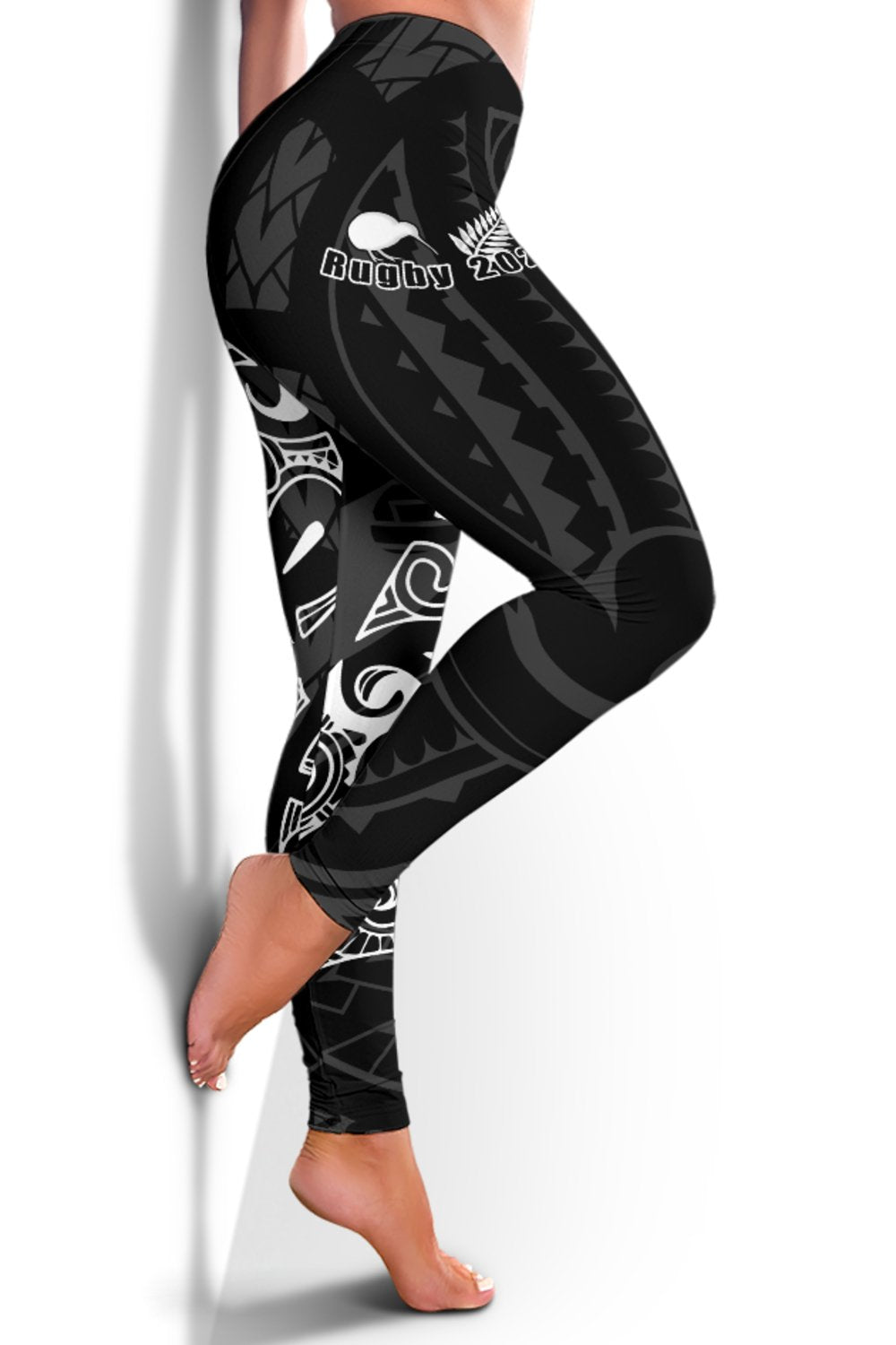 Aotearoa Super Rugby Women Leggings - Maori Kiwi - Polynesian Pride