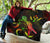 Kosrae Polynesian Premium Quilt - Turtle With Blooming Hibiscus Reggae - Polynesian Pride