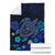 Hawaiian Blue Ocean Honu And Flowers Premium Blanket - Polynesian Pride