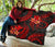 Polynesian Hawaii Premium Quilt - Red Plumeria - Polynesian Pride