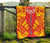 Marquesas Islands Premium Quilt - Marquesas Islands Tiki Face Polynesian Yellow Tattoo - Polynesian Pride