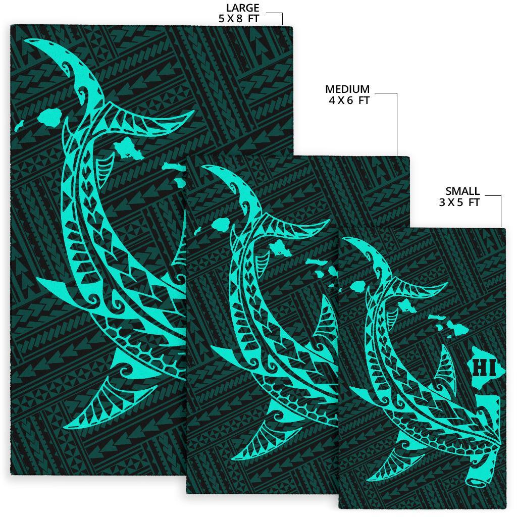 Hawaii Hammerhead Shark Polynesian Rug - Polynesian Pride