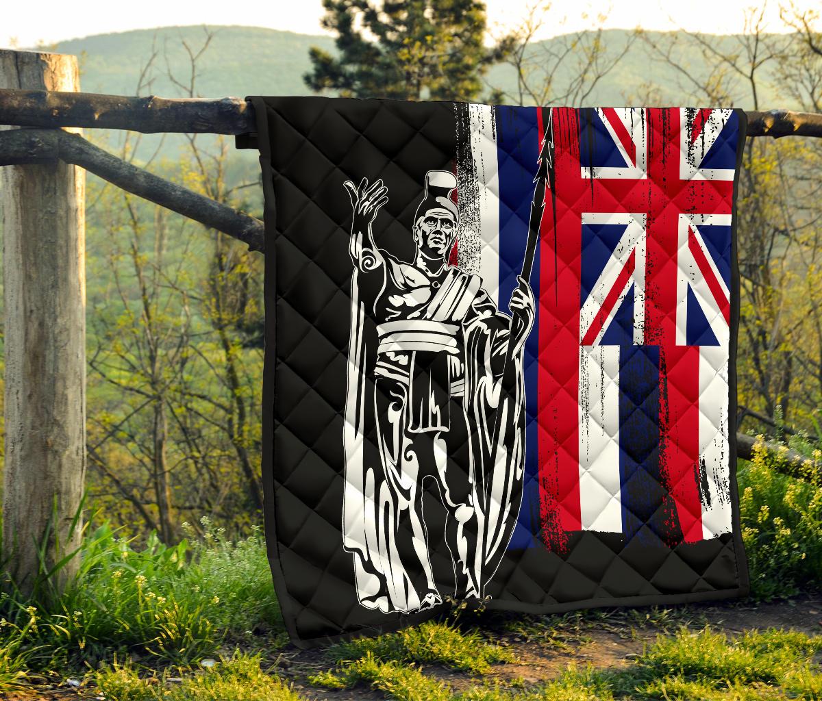 Hawaii King Flag Premium Quilt - Polynesian Pride