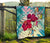 Polynesian Hawaii Premium Quilt - Plumeria Turtles with Hibiscus - Polynesian Pride