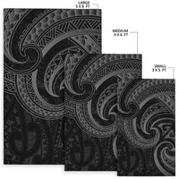 New Zealand Maori Mangopare Area Rug Polynesian - Black - Polynesian Pride